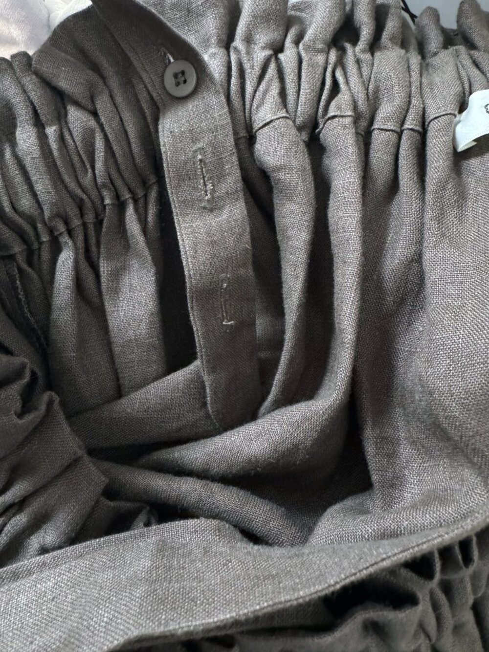 OZMA of California Margaux Dress Smoke Laundered Linen M, Excellent Condition - Picture 7 of 8